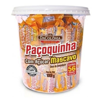 Da Colonia Pacoca Rolha c/ Acucar Mascavo Pote BIG 8 x 1008kg