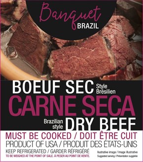 Banquet Brazil DRY BEEF - (vacumm. Pack- Price per LBS***) 