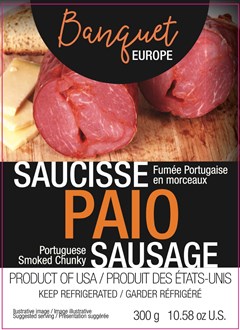 Banquet EUROPE Smoked Paio Sausage - 10 x 300 g