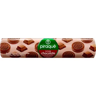 Piraque Biscoito Recheado Chocolate 20  x 200g