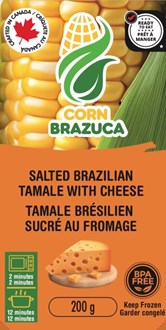 Snack Brazuca Savory Pamonha with Cheese 10x200gr
