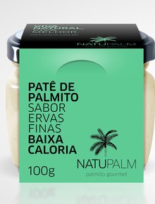 Natupalm Palm Heart Pate fine herbs Flavor12x120g